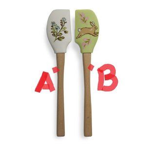 Hippity Hoppity Silicone Spatulas! TWO Color Optio